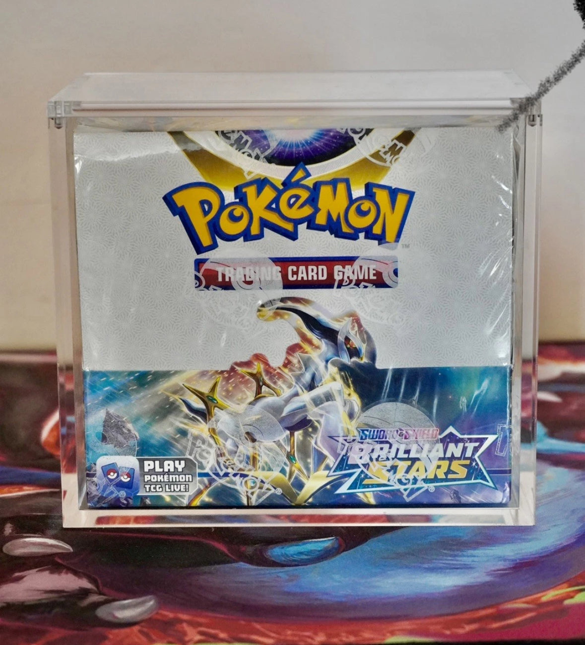 Pokemon magnetic Booster Box Acrylic Case. Protective Display Case. mystery pack