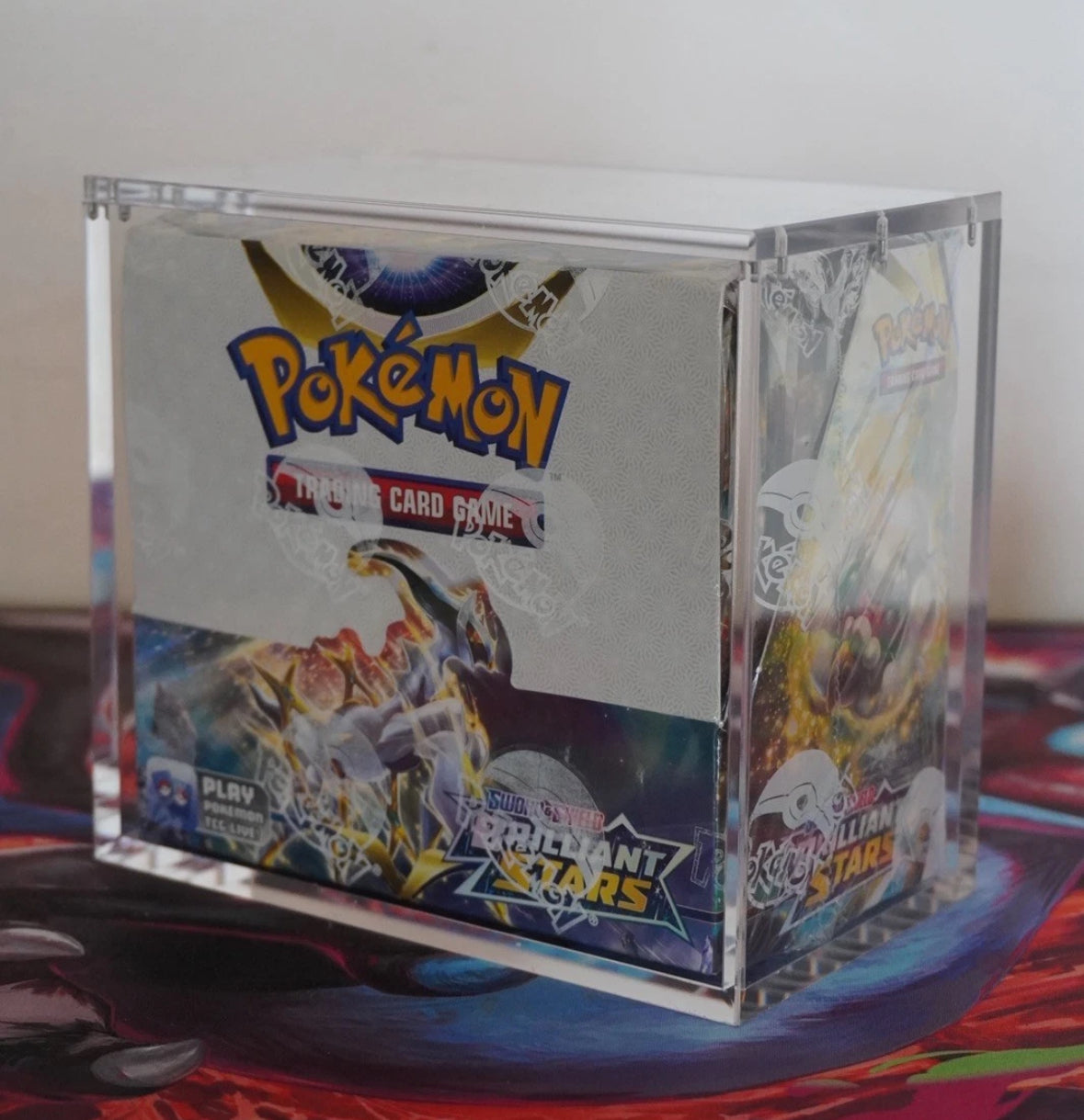 Pokemon magnetic Booster Box Acrylic Case. Protective Display Case. mystery pack