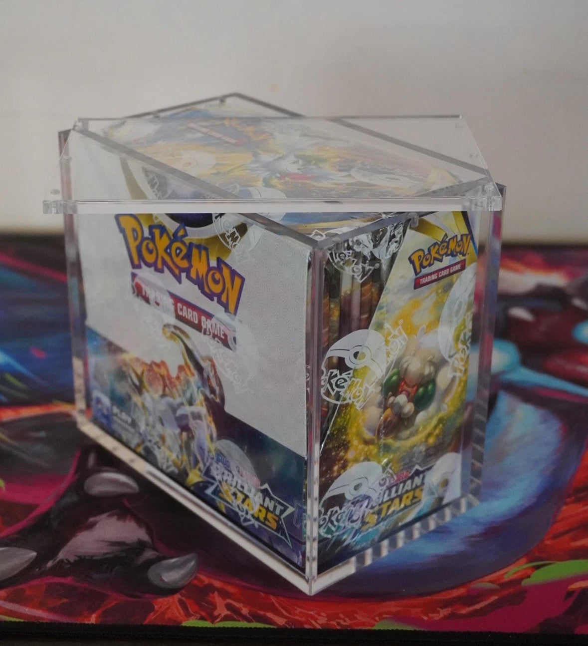 Pokemon magnetic Booster Box Acrylic Case. Protective Display Case. mystery pack
