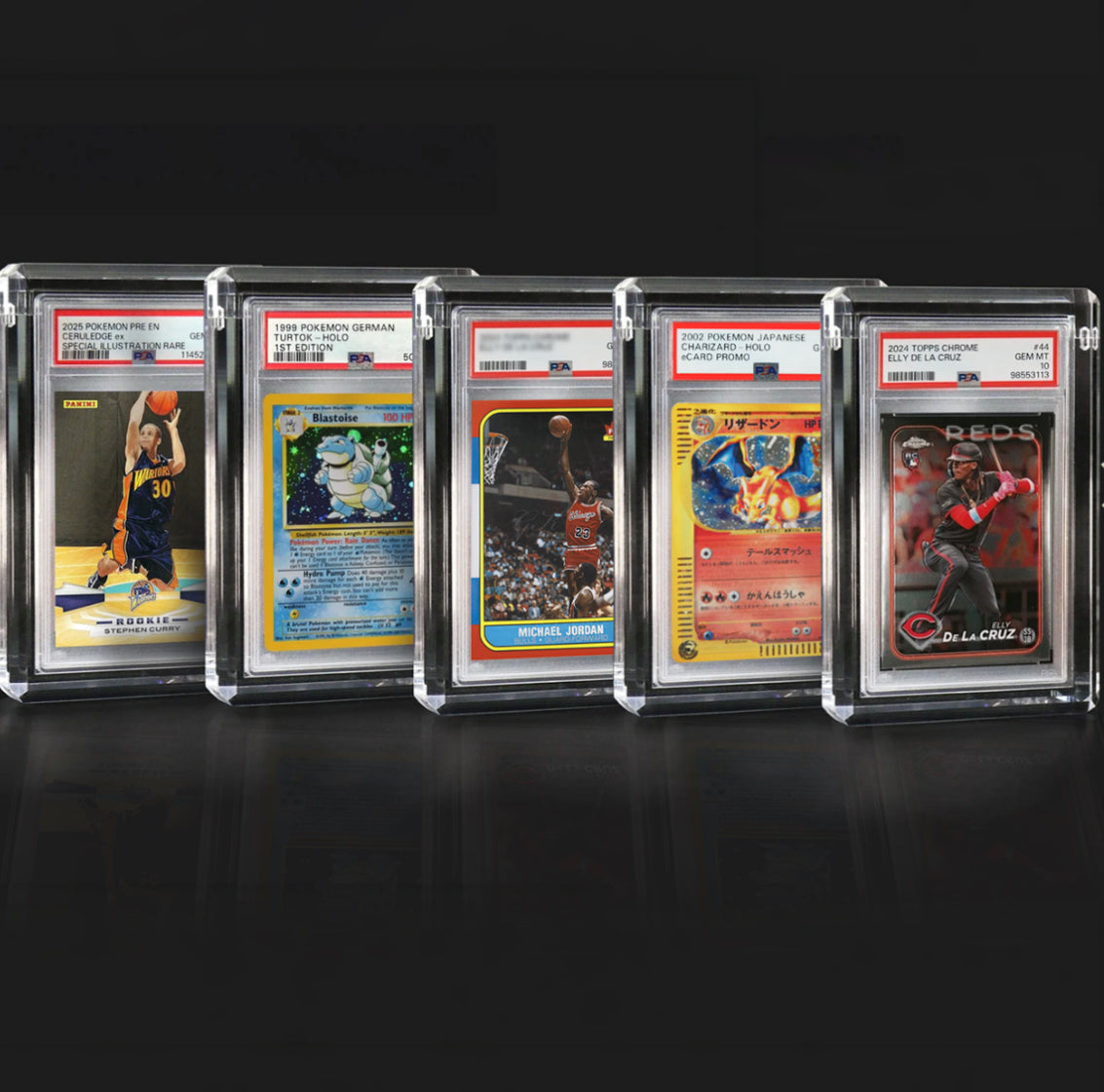 Magnetic Acrylic Display Case for CGC PSA Graded Card Slab.